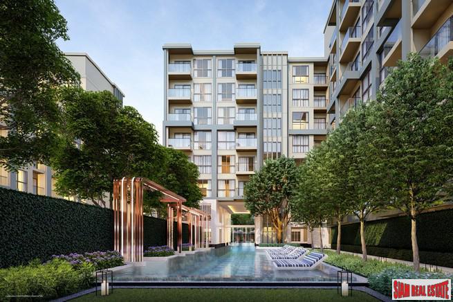 New Low-Rise Modern Condo Under Construction at Soi Laselle, Bearing, Bangna - 1 Bed 30 Sqm Units
