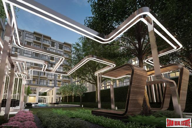 New Low-Rise Modern Condo Under Construction at Soi Laselle, Bearing, Bangna - 1 Bed 30 Sqm Units