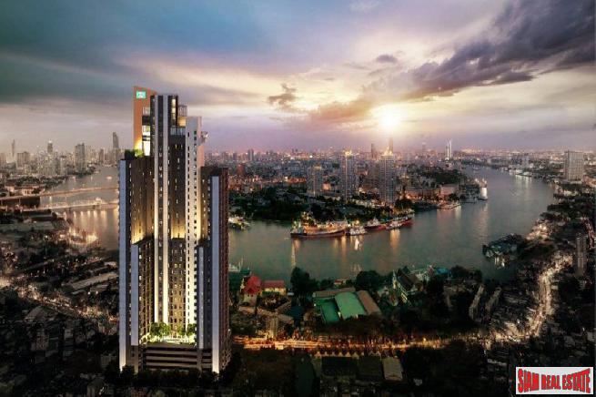 Newly Completed High-Rise Riverside Fully Furnished Condos at Charoen Nakhon, Bangkok - 1 Bed Units-0
