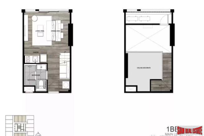 Siamese Sukhumvit 87 | One Bedroom Loft with City Views for Sale in On Nut-16