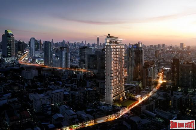 Hot New Luxury High-Rise Condo at the New Central Business District next to MRT Huai Khwang - 1 Bed Units - Free Full Furniture and Discount!-1