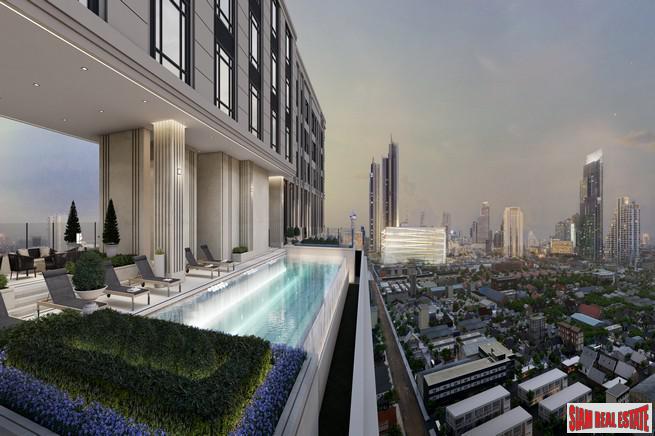 New Luxury Neo Classic Designed High-Rise at Charoennakorn close to Icon Siam, BTS Gold Line and the Riverside - 1 Bed Units - BitCoin Accepted as Payment!-2