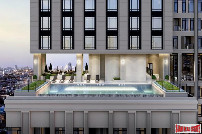 New Luxury Neo Classic Designed High-Rise at Charoennakorn close to Icon Siam, BTS Gold Line and the Riverside - 1 Bed Plus Units - BitCoin Accepted as Payment-8