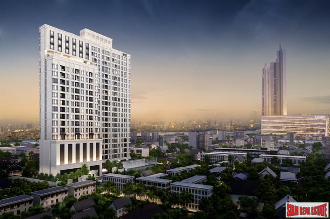 New Luxury Neo Classic Designed High-Rise at Charoennakorn close to Icon Siam, BTS Gold Line and the Riverside - 2 Bed Units - BitCoin Accepted as Payment-4
