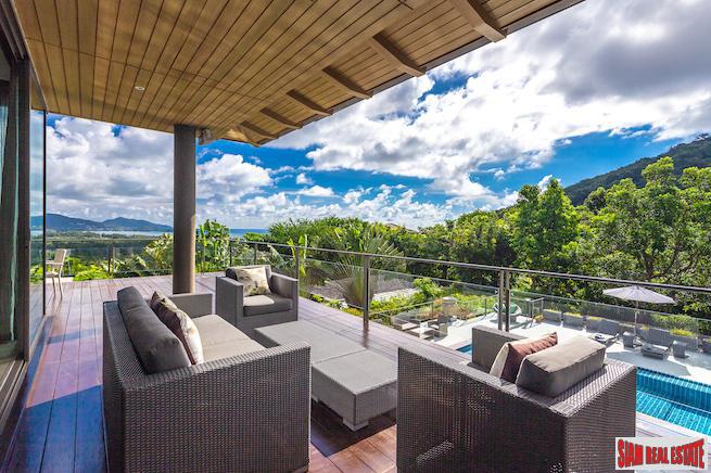 La Colline | Amazing Sea Views from this Magnificent Five Bedroom Pool Villa for Sale in Layan