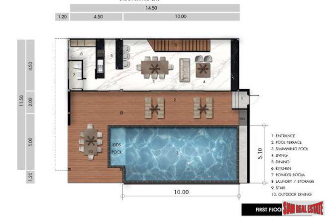 New Four Bedroom Private Pool Smart Villas for Sale in Rawai