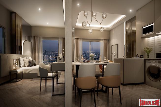 New Release of 2 Beds Condos in this Riverside High-Rise in Construction at Charoen Nakhon - Only 10 Units-29