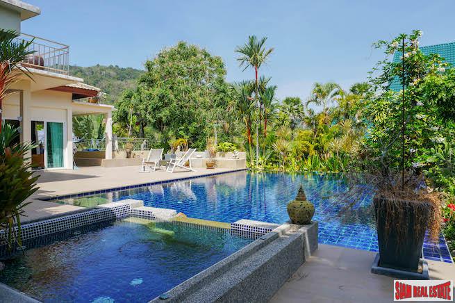 Spacious Single Storey Five Bedroom Pool Villa with Roof Terrace for Sale in Chalong