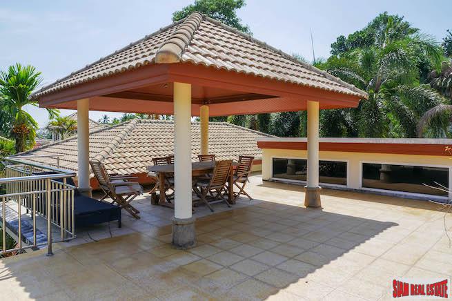 Spacious Single Storey Five Bedroom Pool Villa with Roof Terrace for Sale in Chalong
