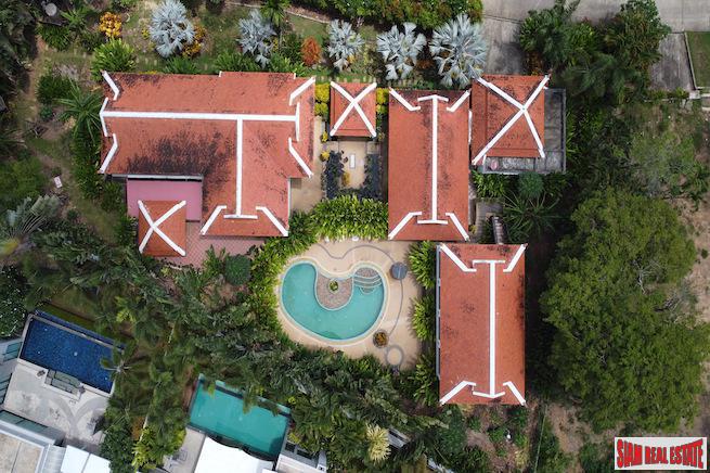 Baan Bua | Seven Bedroom Thai Style Compound for Sale in an Exclusive Nai Harn Estate