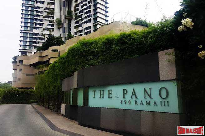 The Pano | Exceptional River Views from this Three Bedroom Corner Condo for Rent in Surasak