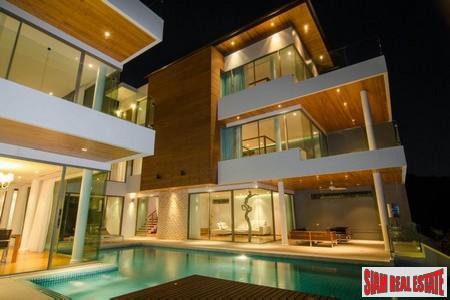 Modern 5 Bedroom Pool House with Great Sea-Views For Sale at Rawai, Phuket