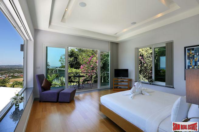 Villa Namaste | Contemporary Six Bedroom Villa with Sea View for Sale in Bang Tao