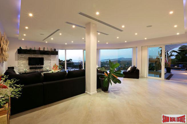 Villa Namaste | Contemporary Six Bedroom Villa with Sea View for Sale in Bang Tao