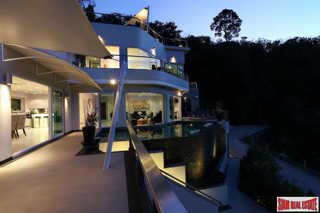 Villa Namaste | Contemporary Six Bedroom Villa with Sea View for Sale in Bang Tao
