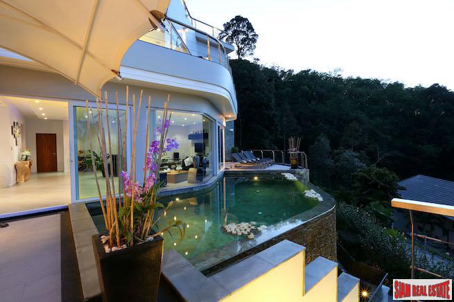 Villa Namaste | Contemporary Six Bedroom Villa with Sea View for Sale in Bang Tao