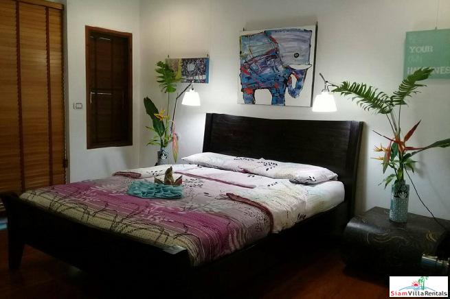 Beautiful Modern Teak House for Rent in the Nai Harn Hills