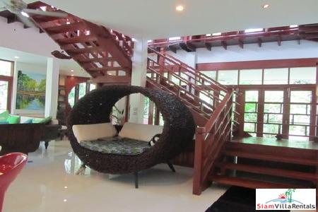 Beautiful Modern Teak House for Rent in the Nai Harn Hills