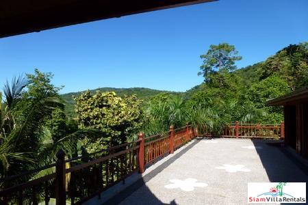 Beautiful Modern Teak House for Rent in the Nai Harn Hills