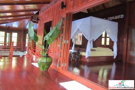 Beautiful Modern Teak House for Rent in the Nai Harn Hills-1