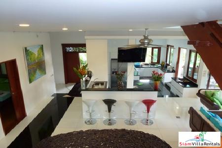 Beautiful Modern Teak House for Rent in the Nai Harn Hills-5