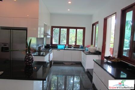 Beautiful Modern Teak House for Rent in the Nai Harn Hills-7